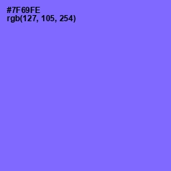 #7F69FE - Moody Blue Color Image