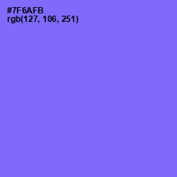 #7F6AFB - Moody Blue Color Image