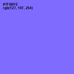 #7F6BFE - Moody Blue Color Image