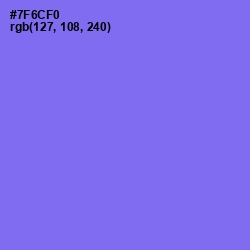 #7F6CF0 - Moody Blue Color Image