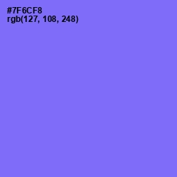 #7F6CF8 - Moody Blue Color Image