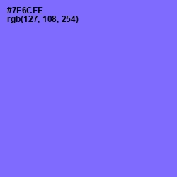 #7F6CFE - Moody Blue Color Image