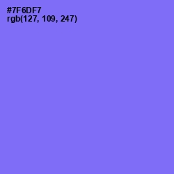 #7F6DF7 - Moody Blue Color Image