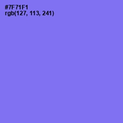 #7F71F1 - Moody Blue Color Image