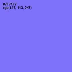 #7F71F7 - Moody Blue Color Image