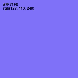 #7F71F8 - Moody Blue Color Image