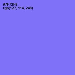 #7F72F8 - Moody Blue Color Image