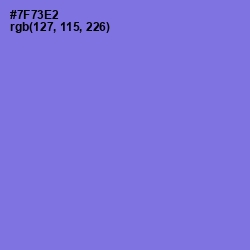 #7F73E2 - Moody Blue Color Image