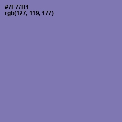 #7F77B1 - Deluge Color Image