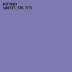 #7F78B1 - Deluge Color Image