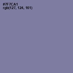 #7F7CA1 - Deluge Color Image