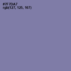 #7F7DA7 - Deluge Color Image