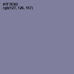 #7F7E9D - Waterloo  Color Image