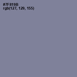 #7F819B - Slate Gray Color Image