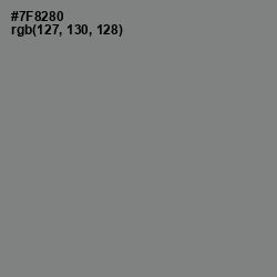 #7F8280 - Blue Smoke Color Image