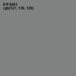 #7F8281 - Blue Smoke Color Image