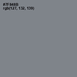 #7F848B - Blue Smoke Color Image