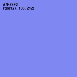 #7F87F2 - Cornflower Blue Color Image