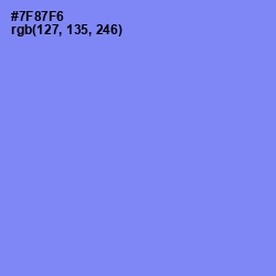 #7F87F6 - Cornflower Blue Color Image