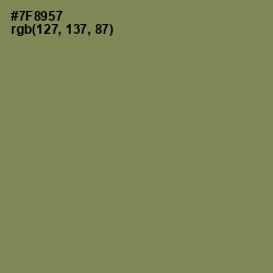 #7F8957 - Glade Green Color Image