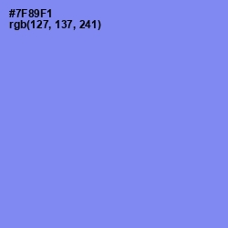 #7F89F1 - Cornflower Blue Color Image