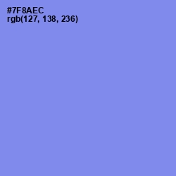 #7F8AEC - Cornflower Blue Color Image