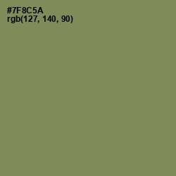 #7F8C5A - Glade Green Color Image