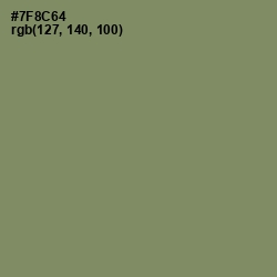 #7F8C64 - Flax Smoke Color Image