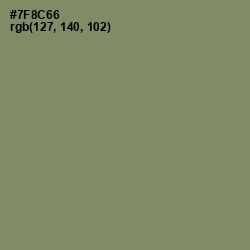 #7F8C66 - Camouflage Green Color Image