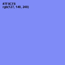 #7F8CF8 - Cornflower Blue Color Image