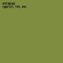 #7F8D40 - Glade Green Color Image