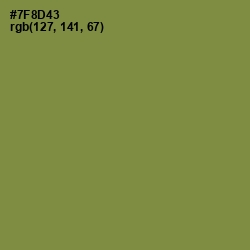 #7F8D43 - Glade Green Color Image