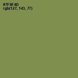 #7F8F4D - Glade Green Color Image