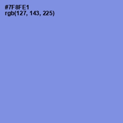 #7F8FE1 - Cornflower Blue Color Image