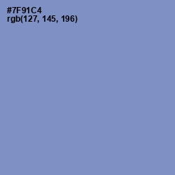 #7F91C4 - Danube Color Image