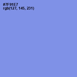 #7F91E7 - Cornflower Blue Color Image