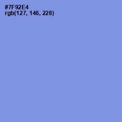 #7F92E4 - Cornflower Blue Color Image