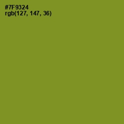 #7F9324 - Wasabi Color Image