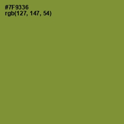 #7F9336 - Wasabi Color Image