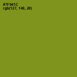 #7F941C - Trendy Green Color Image