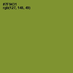 #7F9431 - Wasabi Color Image