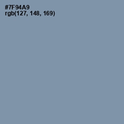 #7F94A9 - Wild Blue Yonder Color Image