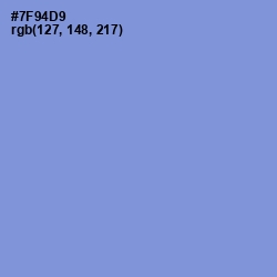 #7F94D9 - Danube Color Image