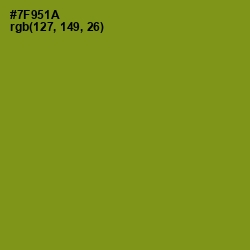 #7F951A - Trendy Green Color Image