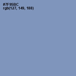 #7F95BC - Ship Cove Color Image