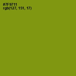 #7F9711 - Trendy Green Color Image