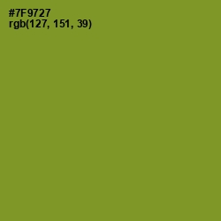 #7F9727 - Wasabi Color Image