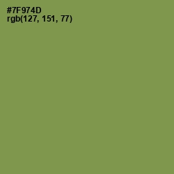 #7F974D - Glade Green Color Image