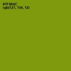 #7F9A0C - Limeade Color Image