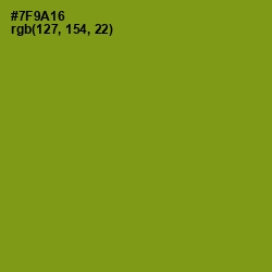 #7F9A16 - Trendy Green Color Image